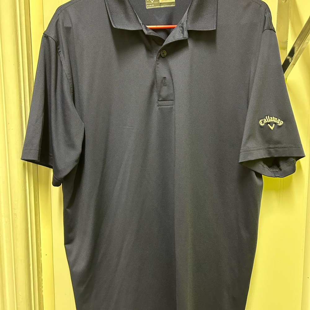 Callaway Blue Polo Shirt Classic Design Moisture-Wicking
